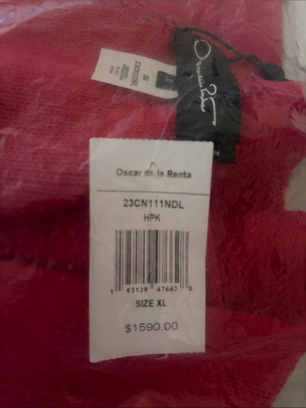 Oscar de la renta cardigan, size XLarge